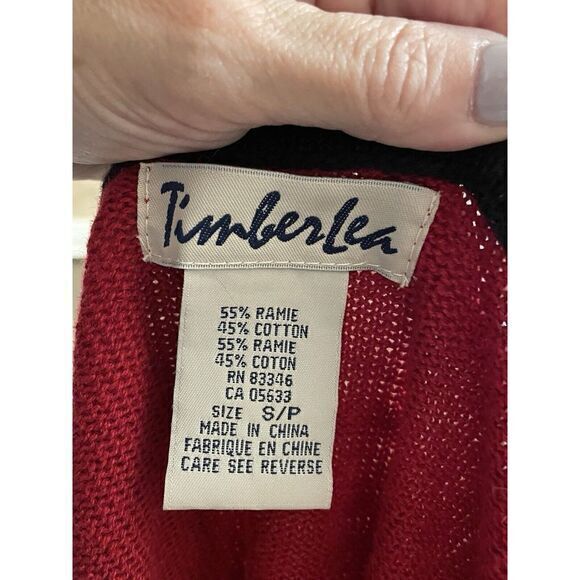 Timberlea Snowman‎ Snowflake embellished Christmas Sweater Red Size Small - Picture 3 of 3